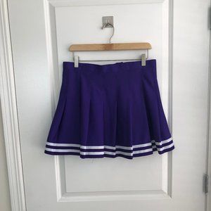 Purple and White Cheer Skirt